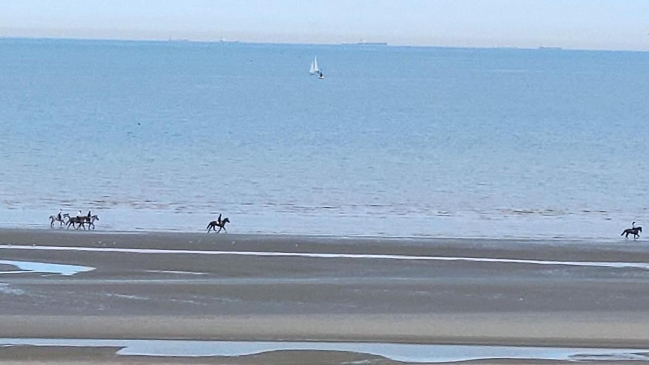 Zeezicht Vanop Het 6 De Verdiep Oostduinkerke Buitenkant foto